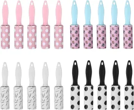 20 Pcs Mini Lint Roller for Travel Lint Roller Travel Size Mini, Small Rollers Romovers for Pet Hair Bulk Sticky Clothes for Pet Hair Extra Sticky Dog Cat