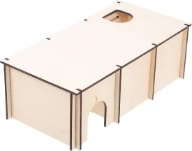 balacoo 1pc Wooden Hamster Hideout House Multi-Chamber Cozy Nest for Pets for Sleeping and Playing Pet Sleeping Nest Hamster Hiding Place