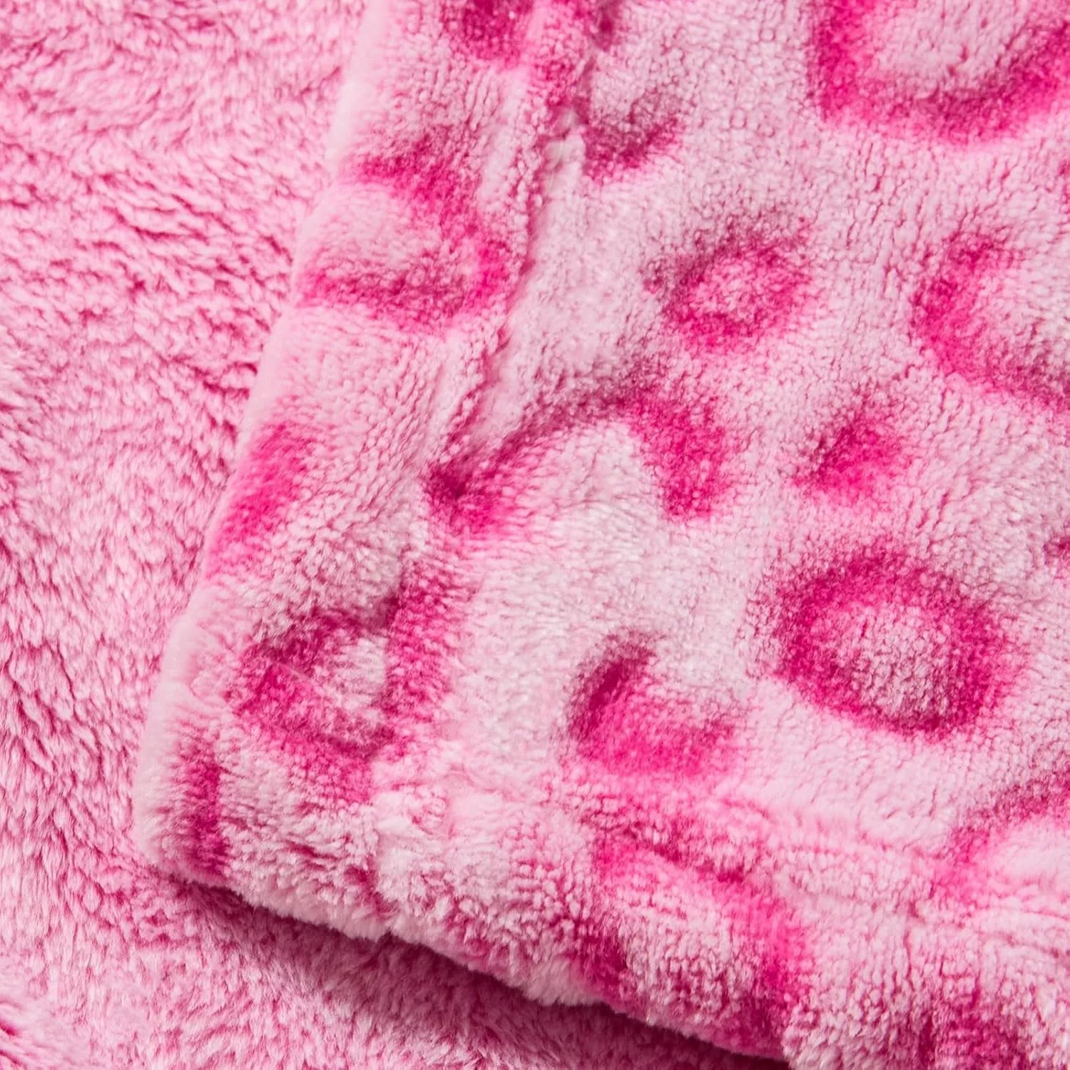 Bnuitland Pink Leopard Print Flannel Throw Blanket, 300 GSM Double Sided Fuzzy Fluffy for Bed Sofa Couch Travel, Super Soft Lightweight Cheetah Print Blanket for Adults and Kids, 5040 inch