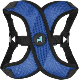 Gooby Comfort X Step in Lite Dog Harness - Choke Free, Escape Free with Light Breathable Mesh - Step in Dog Harness for Small and Medium Dogs - Quick Release Buckle, Metal D-Rings - Blue, X-Small