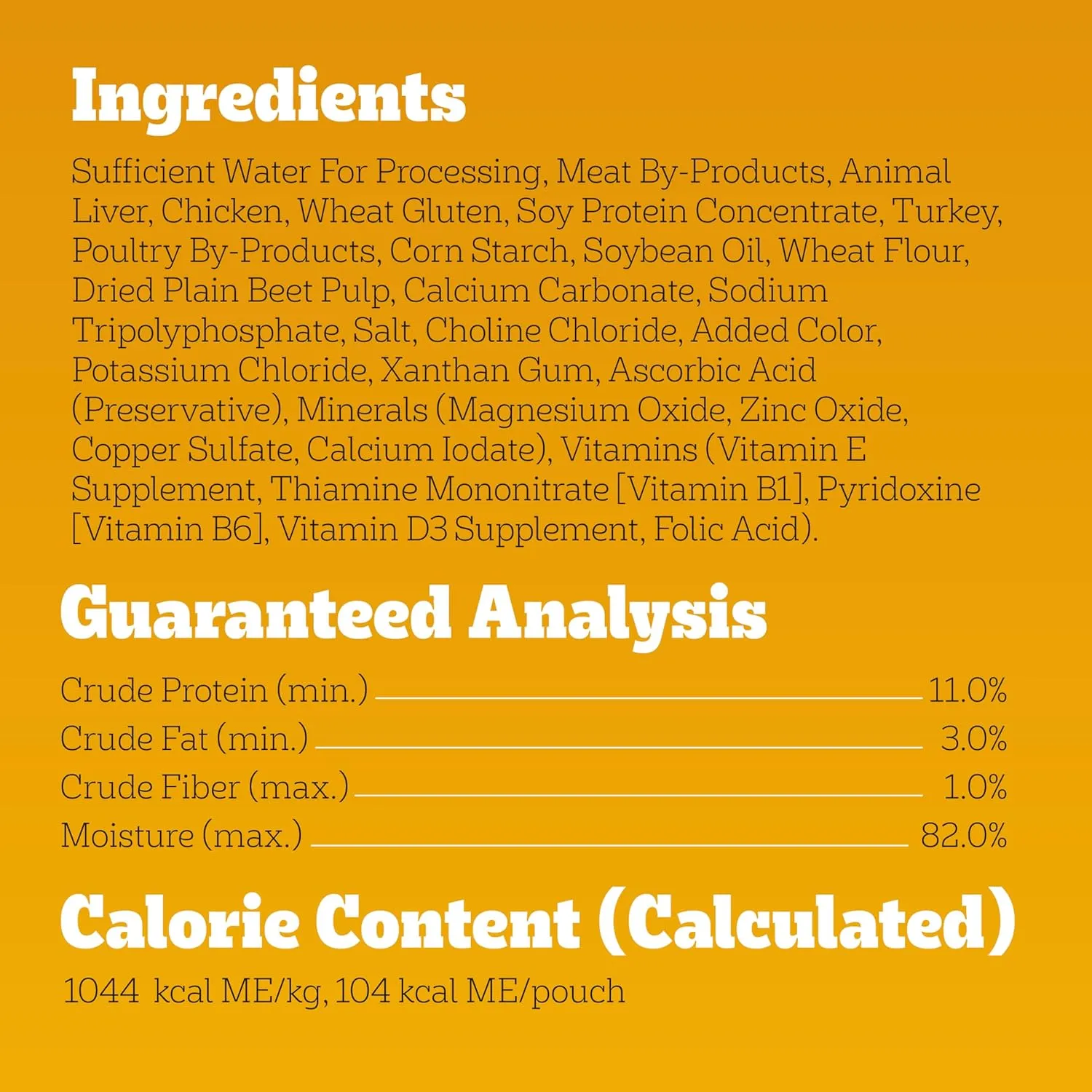 Pedigree High Protein Wet Dog Food Pouches, with Chicken and Turkey Cuts in Gravy, 3.5 oz. Pouches, 16 Count
