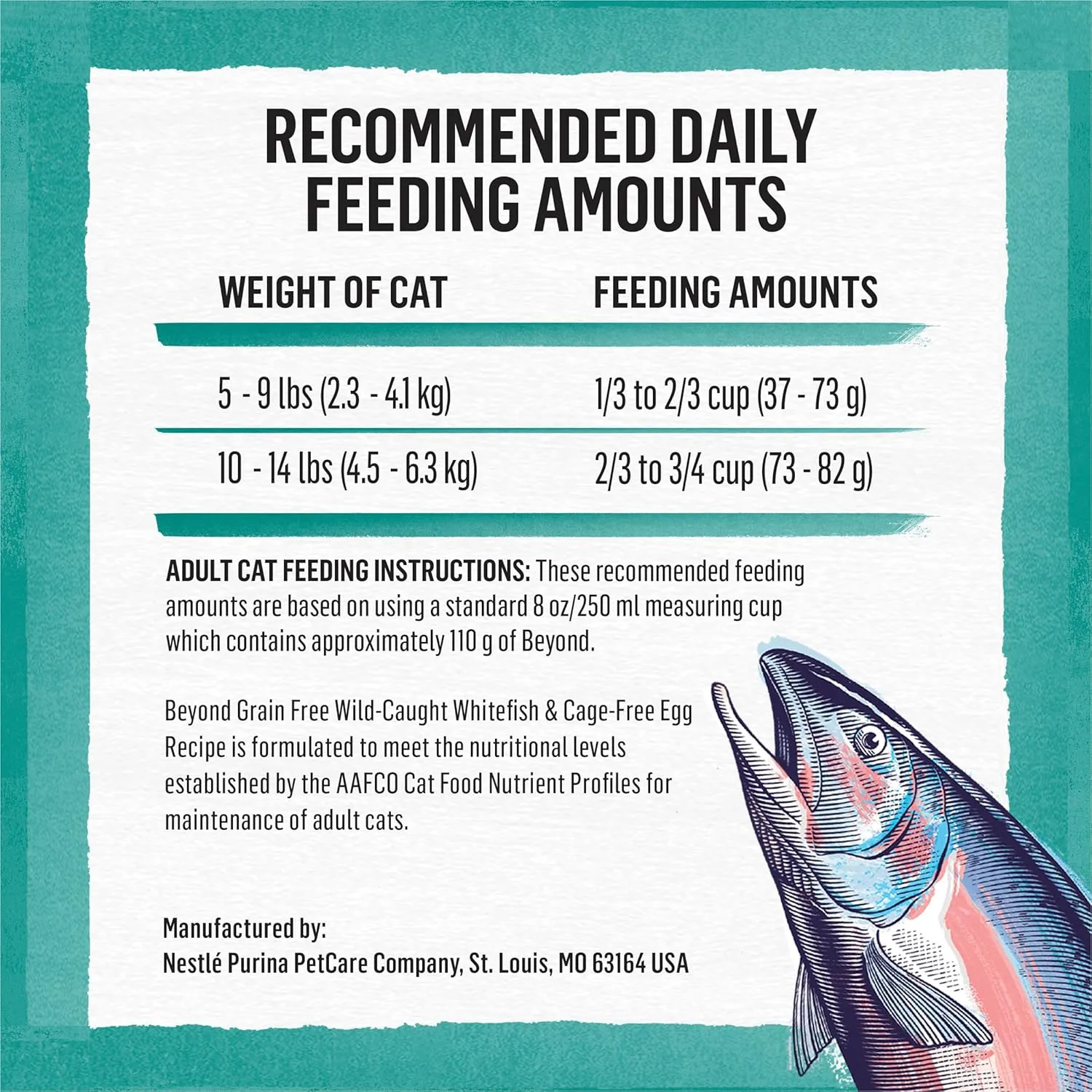 Purina Beyond Grain Free, Natural Dry Cat Food, Simply Grain Free Wild Caught Whitefish & Cage Free Egg Recipe - 5 lb. Bag