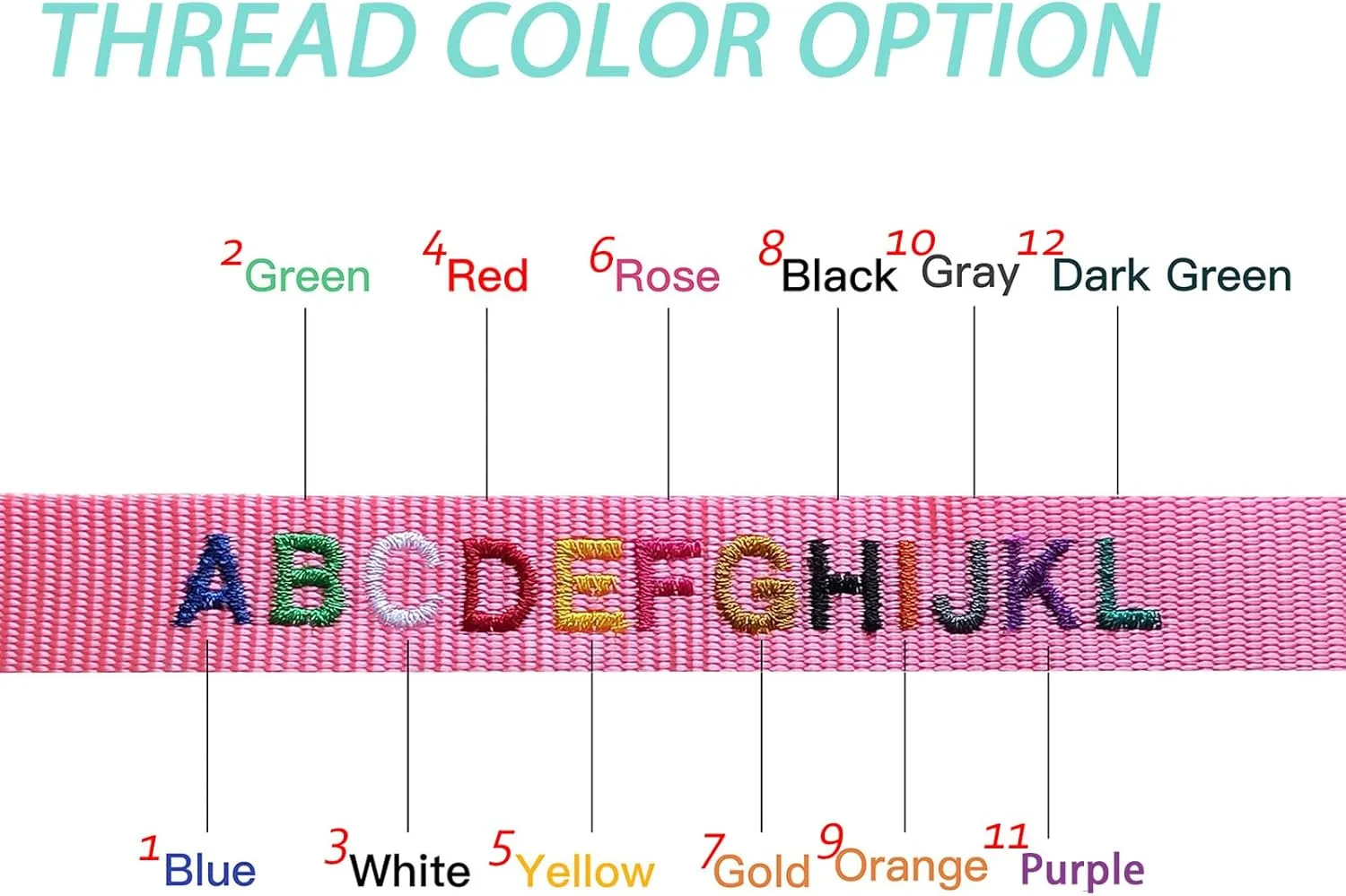 Reflective Personalized Dog Collar Custom Embroidered with Pet Name and Phone Number 4 Adjustable Sizes with Quick Release Buckle for Boy Girl Small Medium Large Dogs