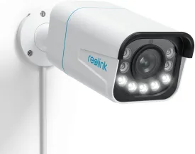 REOLINK RLC-811A PoE IP Security Camera 4K - 123 FoV, 5X Optical Zoom for Outdoor Usage, 2.7mm Lens with Color Night Vision, Human/Vehicle/Pet Smart Detection, 2 Way Talk, Up to 256GB microSD Card