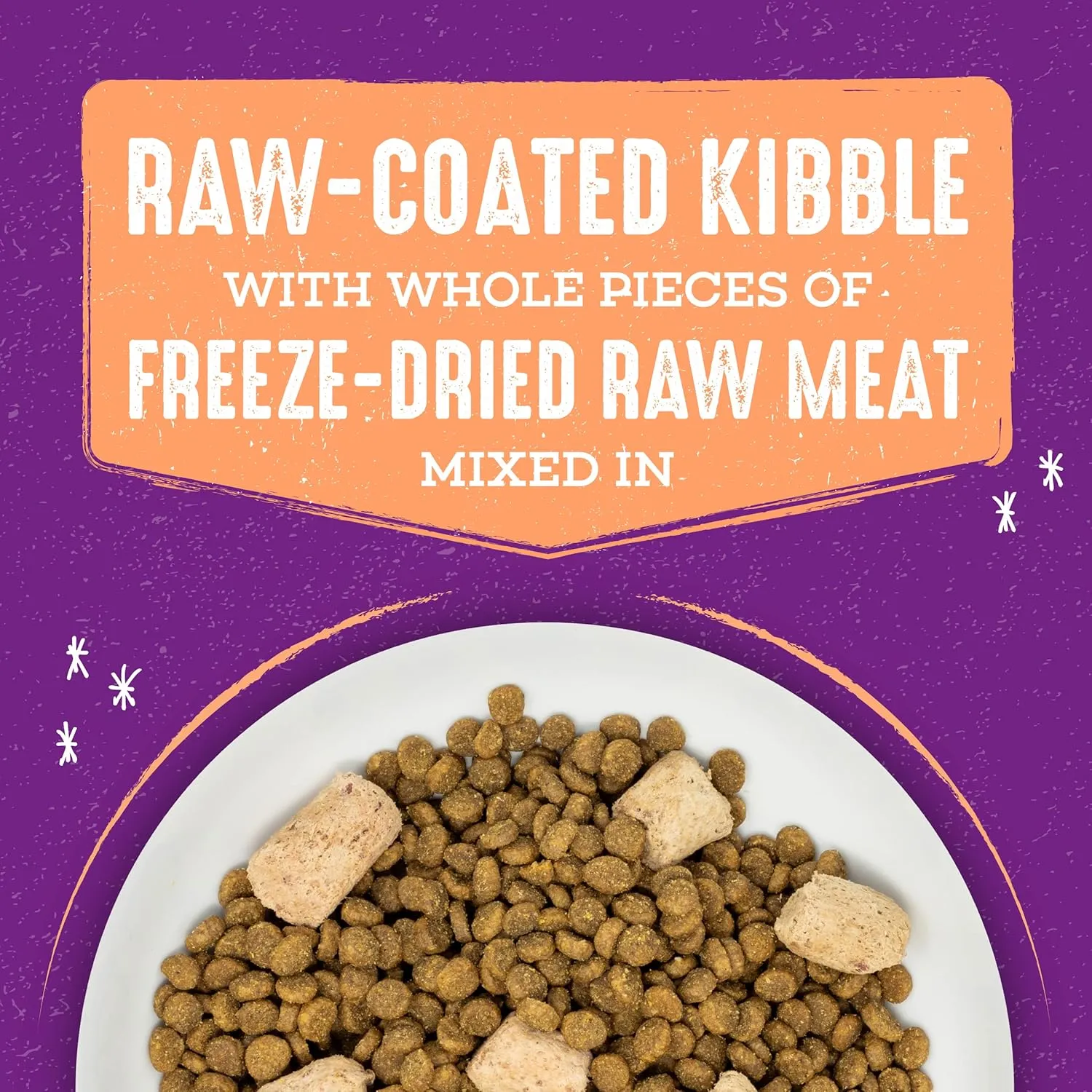 Stella & Chewy's Raw Blend Premium Kibble Cat Food  Grain Free, Protein Rich Meals  Wild-Caught Fish Recipe  2.5 lb. Bag
